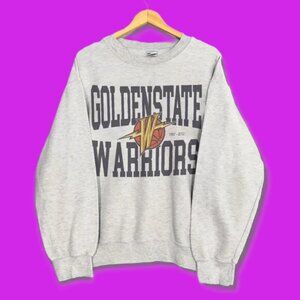 Golden State Warriors Basketball sweatshirt shirt grey Throwback